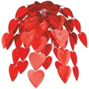 PMU Valentine’s Day Decorations Heart Cascade 24 inch Hanging Party Accessory Valentine's Day Theme Indoor/Outdoor Event Decoration (1/pkg) Pkg/1