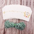 thumbnail image 1 of 50pcs set Christmas DIY Gift Tags Coloured Drawing Hanging Tag Small Card Optional String DIY Craft Label Party Decor, 1 of 8