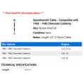thumbnail image 2 of Speedometer Cable - Compatible with 1984 - 1986 Chevy Celebrity 1985, 2 of 2