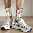 thumbnail image 4 of Uemuo Cartoon Vegetables Pattern Women's Crew Socks, Soft Durable Breathable Moisture-Wicking with Odor Control Cotton socks, 4 of 9