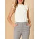 thumbnail image 5 of BLUSA SIN MANGAS RUFFLE PLEAT CHIC PARA MUJER INSPIRE CHIC 2XL BLANCA, 5 of 7
