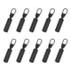 thumbnail image 4 of 10 Uds. de cabezales de cremallera extraíbles, accesorios de costura DIY, fijador de mango de repuesto, tiradores de cremallera, chaquetas vaqueras, b Negro Hugo Tiradores de cremallera, 4 of 10