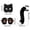 Black, variant on GFHFHITJ Christmas Costumes for Women, Wolf Fox Tail Clip Ears Gloves Set Halloween Fancy Party Costume Toys Gift, Halloween Decoration Prop for Holiday Home