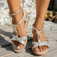 thumbnail image 2 of IUJSOY Wedge Espadrilles for Women Open Toe Bohemian Sandals Casual Summer Slingback Heels, 2 of 8