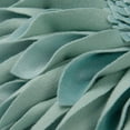 thumbnail image 6 of JWH 3D Round Handmade Decorative Velvet Sunflower Sofa Throw Pillows with Insert 12inch Eggshell Blue, 6 of 8