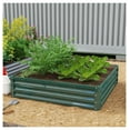 thumbnail image 2 of KWUXIN Galvanized Raised Garden Bed 4x4 Steel Frame in Green Color for Vegetables, Flowers, Plants, and Herbs, 2 of 9