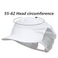 thumbnail image 2 of Jiibva Cloth Work Hat Chic Food Service Work Wear Cooking Hygienic Cap Smoke-proof Dust Breathable Mesh Chef Hat Hotel Restaurants, 2 of 7