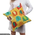 thumbnail image 4 of Ambesonne Jungle Fabric by the Yard Upholstery, Elephants Ornaments, 2 Yards, Multicolor, 4 of 4