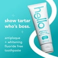 thumbnail image 3 of hello Antiplaque Whitening Fluoride Free Toothpaste, Natural Peppermint, 2 Pack, 4.7 Oz Tubes, 3 of 13
