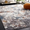 thumbnail image 2 of SAFAVIEH Cyrus Darian Abstract Shag Area Rug, Gray/Ivory, 5'5" x 7'6", 2 of 11