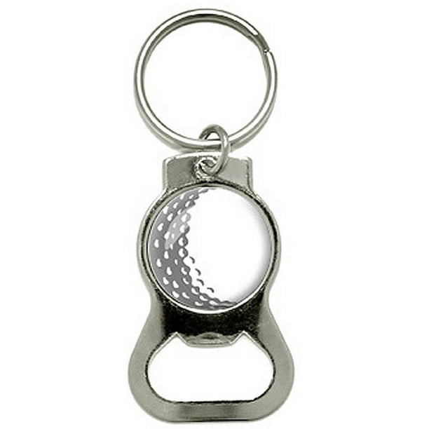 Golf Ball Golfing Bottle Cap Opener Keychain Ring
