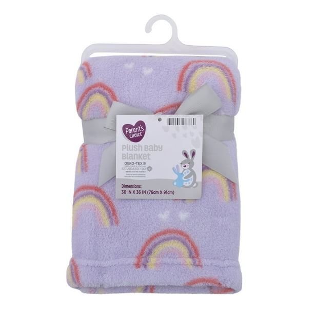 Parent's Choice Purple Plush Baby Blanket