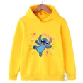 thumbnail image 4 of Sudadera con capucha de Disney Stitch de los años 90, ropa de dibujos animados para niñas y niños, sudadera de Lilo Stitch, jersey informal de manga para bebés, 4 of 5