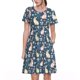 thumbnail image 1 of Balery Cute Rabbit Floral Vestidos sueltos de manga corta para mujer, vestidos de verano 2025, vestidos casuales de corte A con vuelo., 1 of 6
