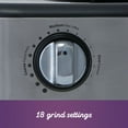 thumbnail image 6 of Mr. Coffee Cafe Grind 18 Cup Automatic Burr Grinder, Stainless Steel, 6 of 7