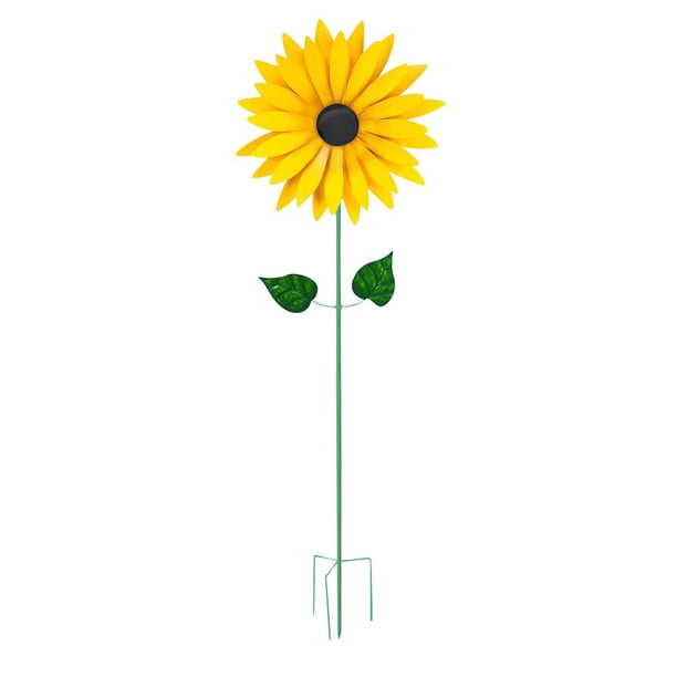 Molino De Viento De Girasol, Estaca De Jardín Resistente A La Intemperie Para Patios