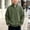 Army Green, variant on Boys Waffle Knit Polo Sweatshirts, Fall Winter Long Sleeve Half Zip Stand Up Collar Casual Pullover Tops for Kids Gray Size 11-12