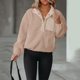 thumbnail image 5 of Ichuanyi liquidación de mujeres de color invierno medio cremallera suéter suéter de bolsillo de bolsillo de bolsillo ICHUANYI WER202308181005, 5 of 9