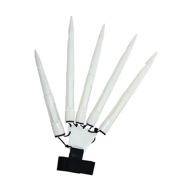 Accesorios de garra, suministros de vacaciones multiusos, disfraz de modelo de mano, guante de dedos de juguete, entretenimiento, decoración de Kits de decoración para fiestas Mano derecha blanca Kearding HA066388-02