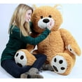 thumbnail image 4 of Big Plush Giant Teddy Bear Five Feet Tall Honey Brown Color Soft Smiling Big Teddybear 5 Foot Bear, 4 of 4