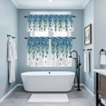 thumbnail image 3 of Blue Floral Spring Kitchen Curtains Sets for Windows 24 Inch Length, Summer Pastoral Botanical Butterfly Rod Pocket Window Treatments Tier Curtains and Valances Set for Bedroom/Bathroom, 3 of 8