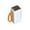 White, variant on 4 Slots 21700 Lithium Battery Power Bank Case Wear-Resistant Power Bank Case with LCD for Cell Phones, White