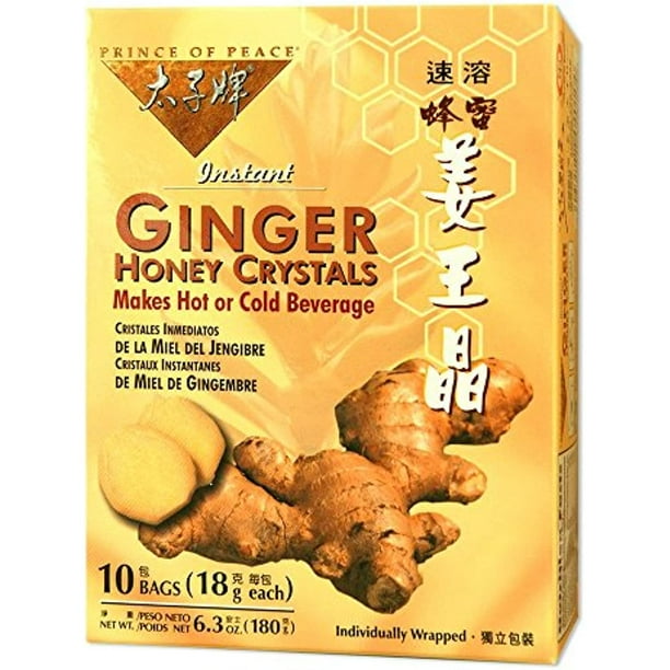 Prince Of Peace Instant Ginger Honey Crystals (10Ct)