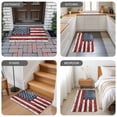 thumbnail image 6 of Vintage American Flag Door Mat&nbsp;Indoor Outdoor Entrance, Non Slip Rug for Kitchen Bathroom Entryway Rug, Country Wooden USA Flag Washable Doormat Floor Mat for Office Home Decor 24x36 Inch, 6 of 8