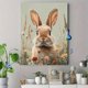 thumbnail image 4 of Qisvanset Framed Canvas Wall Art, 12x16 Inch Sage Green Bunny Watercolor Nursery Wall Print, 4 of 5