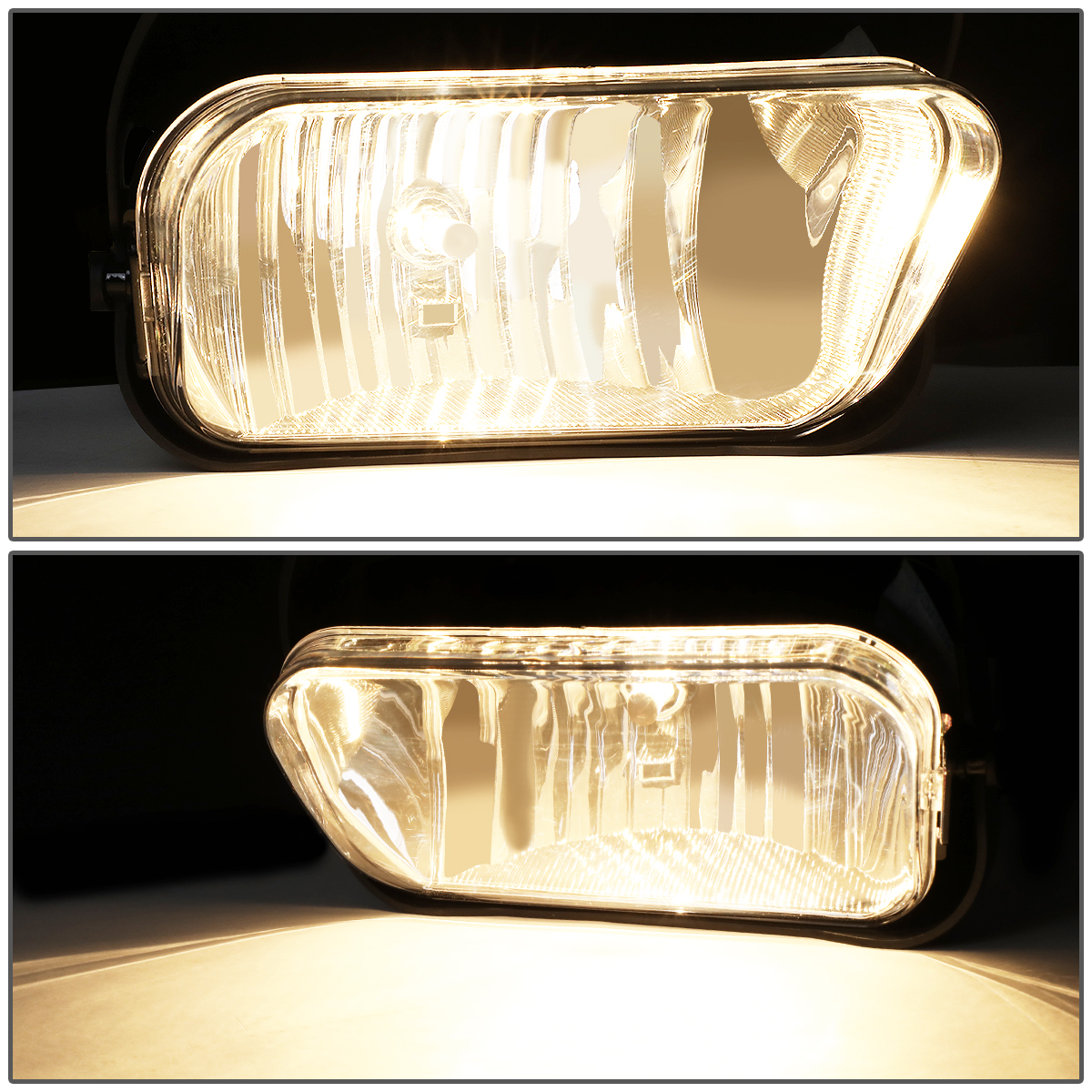 DNA Motoring For 04-07 Chevy Silverado 1500 2500 3500 HD Clear Lens Bumper Fog Light Lamps Pair