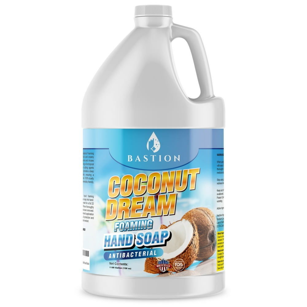 Coconut Scent Foaming Antibacterial Hand Soap for Sensitive & Dry Skin