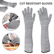 1 Pair Anti-puncture Cut Arm Sleeve Cut Resistant Knit Sleeves Outdoor Work Safety Anti-cutting