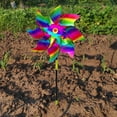 thumbnail image 5 of Bird Deterrents for Outside, 6 Pack Reflective Pinwheels for Garden and Yard Decor, Wind Spinners Outdoor Bird Deterrents Devices Windmills Bird Deterrent for Patio, Farm, Orchard, 5 of 6