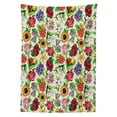 thumbnail image 3 of Ambesonne Jasmine Tablecloth Rectangular Table Cover, Vibrant Color Summer, 60"x90", Multicolor, 3 of 4
