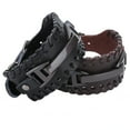 thumbnail image 3 of Brazaletes De Moda, Pulsera Trenzada, Pulsera Informal Simple Y Elegante Cuero De PU De Moda Para Hombres, Mujeres, Niños Y Niñas ANGGREK No, 3 of 7