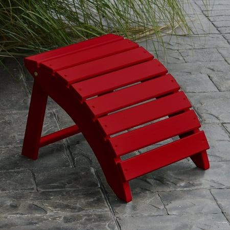 A & L Furniture Yellow Pine Folding Ottoman