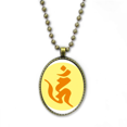 thumbnail image 1 of Culture Hum Round Pattern Necklace Vintage Chain Bead Pendant Jewelry Collection, 1 of 3