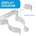 thumbnail image 3 of Shisuyan Tube Buckle Clip Rubber Coated 20Pcs 1.4X0.9X0.3In, 3 of 8