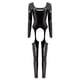 thumbnail image 3 of Mono Sexy de látex para mujer, Catsuit, lencería de aspecto húmedo de cuero sin mangas, mono de entrepierna abierta, disfraces de noche para discoteca Rave, 3 of 5