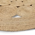 thumbnail image 7 of · REDEARTH · Round Area Rug - 5 Feet Braided Scalloped Abaca Embrace Natural Jute Rug- Artisan Made Boho Jute Patterned Rugs for Bedroom, Kitchen, Living Room, Farmhouse, Handmade Vintage Décor, 7 of 7