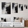 thumbnail image 4 of DESIGN ART Designart "Black And White Delicate Brushstrokes Ii" Abstract Marble Canvas Prints 12 in. wide x 20 in. high, 4 of 5
