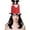 Plush Santa Chimney Hat, variant on PMU Christmas Flip Sequin Santa Hat Red/Green Sequins Christmas Celebration Costume Party Accessories Props and Party Supplies for Plays, Festivals, Photo Shoots (1/Pkg) Pkg/1