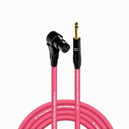 Coluber Cable Balanced - Right Angle XLR Female to 1/4" TS Male 3-Pin Cable
