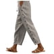 thumbnail image 1 of Pantalones holgados con cintura elástica y hebilla lateral de color liso para mujer - Pantalones informales de poliéster con bolsillos traseros, tallas S-XXL, 1 of 8