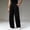 Black, variant on Men's Sweatpants Wide Leg Loose Gym Workout Athletic Pants with Pockets | Open Bottom Stretch Jogger Pants for Running Casual Lounge Wear