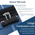 thumbnail image 4 of CQSXDA Versatile Expandable Luggage Set 6 Piece Hardshell Suitcases with Dual Wheels and TSA Lock for Men and Women, Blue, 4 of 17