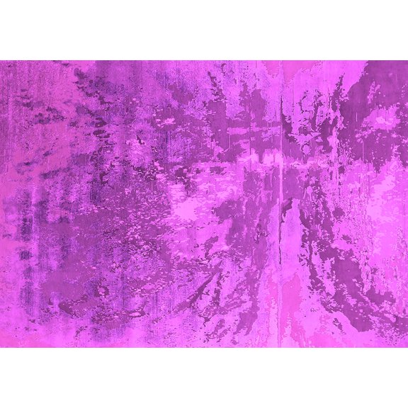 Ahgly Company Indoor Rectangle Oriental Pink Industrial Area Rugs, 5' x 7'