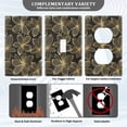 thumbnail image 3 of Yayeee Blank Wall Plate Cover 1-Gang 4.5"x2.7" Home Unused Decorative Outlet, Golden Elegance, 3 of 7