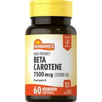 Beta Carotene 7500mcg | 60 Softgels | Provitamin A | For Men and Women |  by Sundance