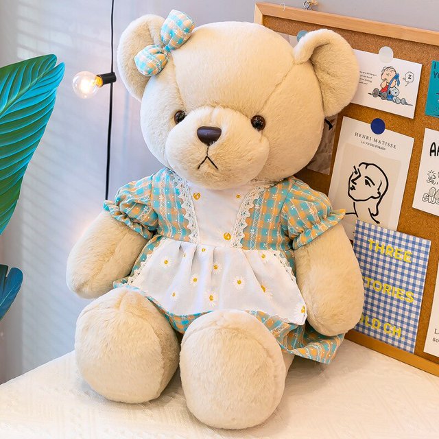 35/60/80cm Cute / Soft / Teddy Bear Plush Toy / Cartoon Couple Bear Doll / Children's Birthday Gift / Christmas Giftgirl60cm Deng Xun unisex